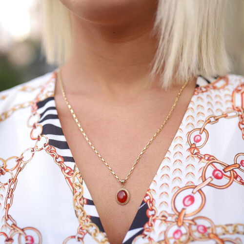 By Golden House - Akik Kolye By Golden House - Akik Kolye