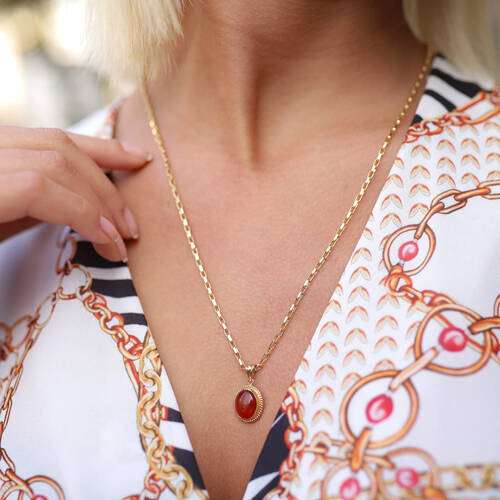 By Golden House - Akik Kolye (1)