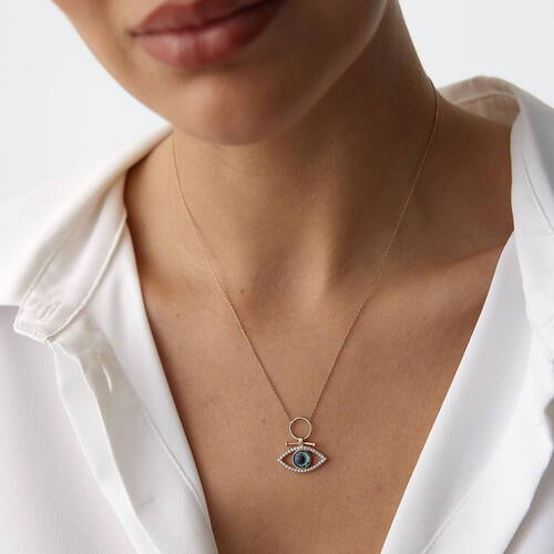 By Golden House - Alfa Pırlanta Göz Kolye