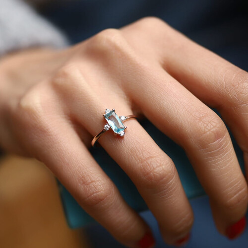 By Golden House - Aqua Baget Yüzük (1) By Golden House - Aqua Baget Yüzük (1)