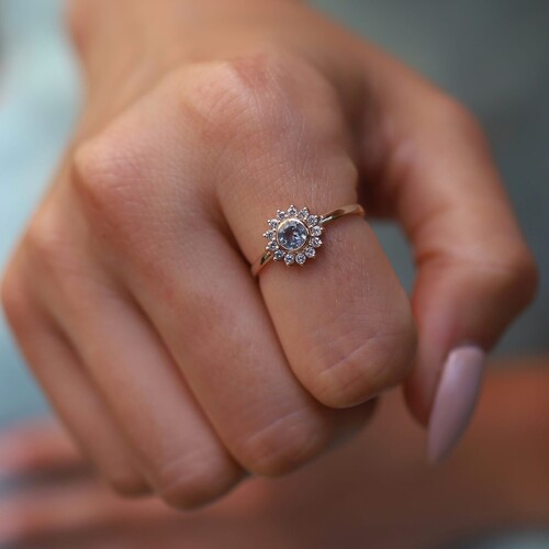 By Golden House - Aquamarin Pırlanta Yüzük (1) By Golden House - Aquamarin Pırlanta Yüzük (1)