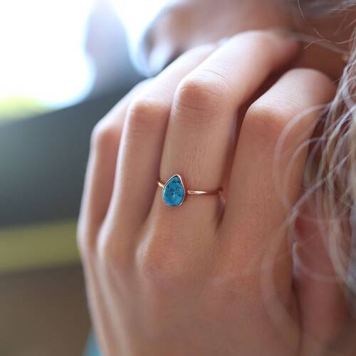 By Golden House - Arizona Firuze Yüzük