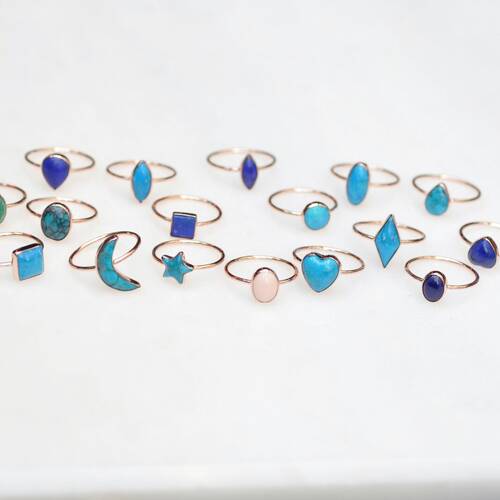 By Golden House - Arizona Firuze Yüzük (1)