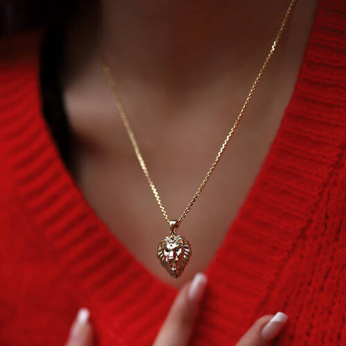 By Golden House - Aslan Başı Kolye