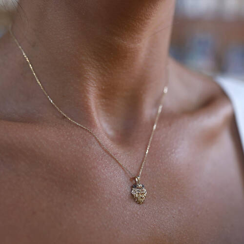 By Golden House - Aslan Başı Kolye (1)