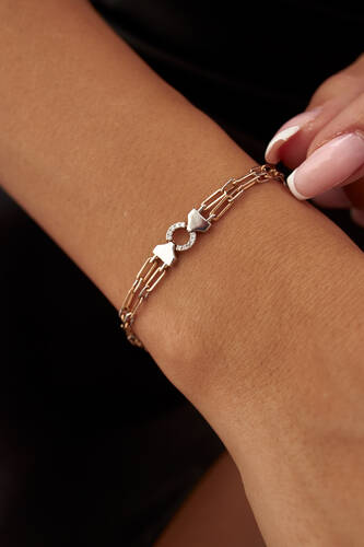 By Golden House - Ataç Halka Pırlanta Bileklik