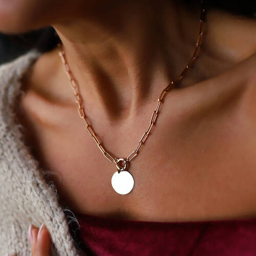 By Golden House - Ataç Madalyon Kolye