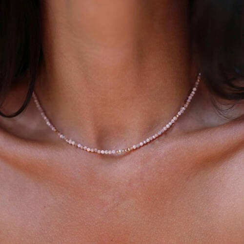 By Golden House - Ay Taşı Kolye