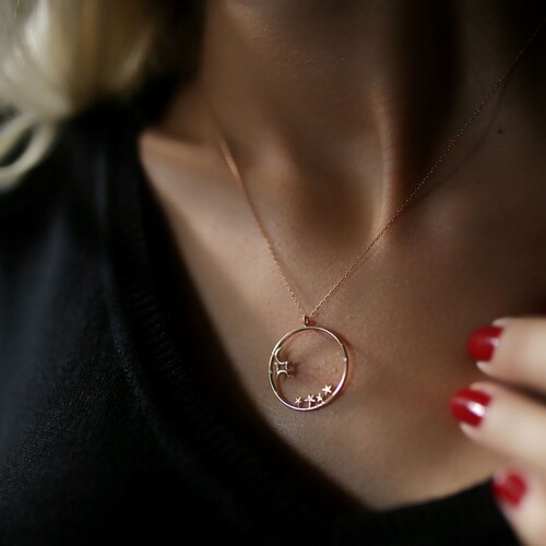 By Golden House - Ay Yıldız Kolye By Golden House - Ay Yıldız Kolye