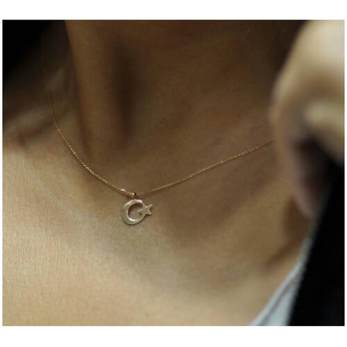 By Golden House - Ay Yıldız Kolye