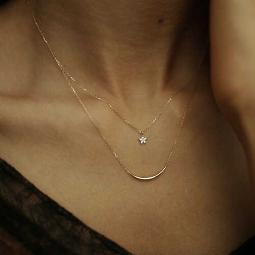 By Golden House - Ay Yıldız Kolye By Golden House - Ay Yıldız Kolye