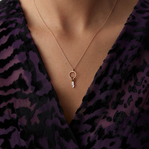 By Golden House - Baget Hoop Kolye (1) By Golden House - Baget Hoop Kolye (1)