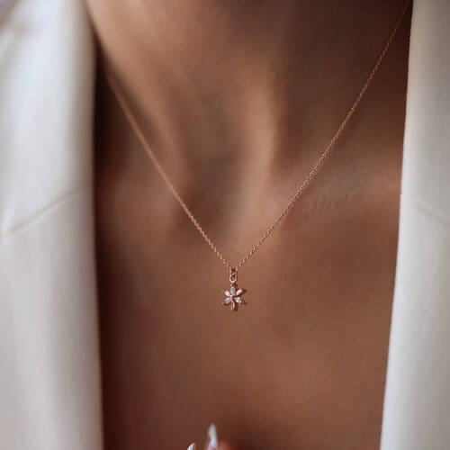 By Golden House - Baget Kartanesi Pırlanta Kolye (1)