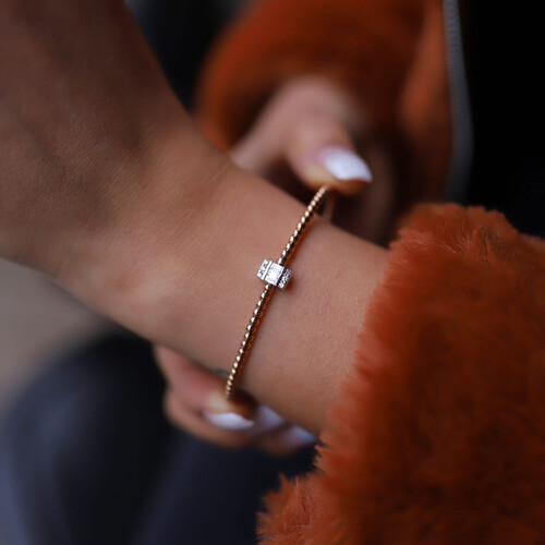 By Golden House - Baget Pırlanta Top Top Bilezik By Golden House - Baget Pırlanta Top Top Bilezik