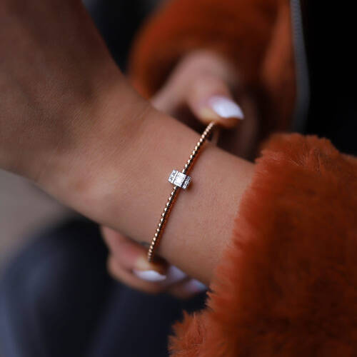 By Golden House - Baget Pırlanta Top Top Bilezik