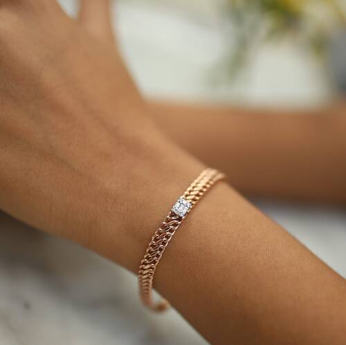 By Golden House - Baget Pırlanta Viyana Bileklik