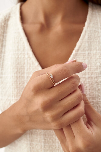 By Golden House - Baget Pırlanta Yılan Yüzük By Golden House - Baget Pırlanta Yılan Yüzük