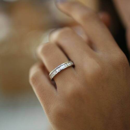 By Golden House - Baget Tamtur Pırlanta Yüzük