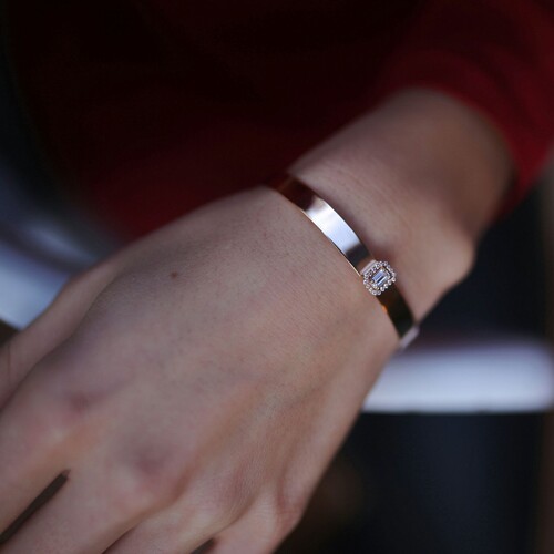 By Golden House - Baget Taşlı Kemer Bilezik By Golden House - Baget Taşlı Kemer Bilezik