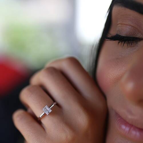 By Golden House - Baget Taşlı Pırlanta Yüzük (1)