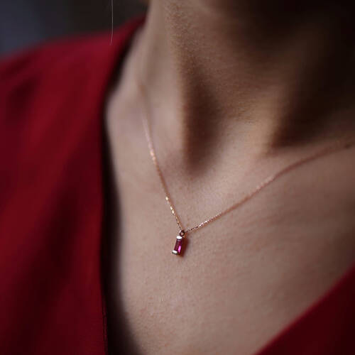 By Golden House - Baget Tektaş Kolye