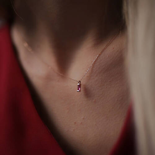 By Golden House - Baget Tektaş Kolye (1)