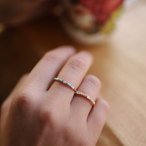 By Golden House - Baget Yarım Tur Yüzük By Golden House - Baget Yarım Tur Yüzük