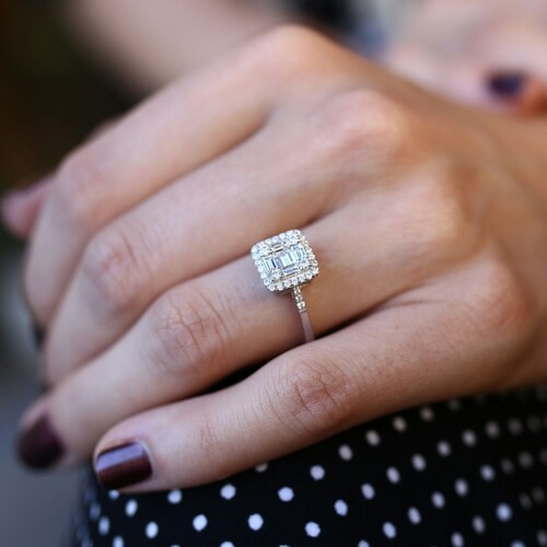 By Golden House - Bagetli Pırlanta Yüzük By Golden House - Bagetli Pırlanta Yüzük