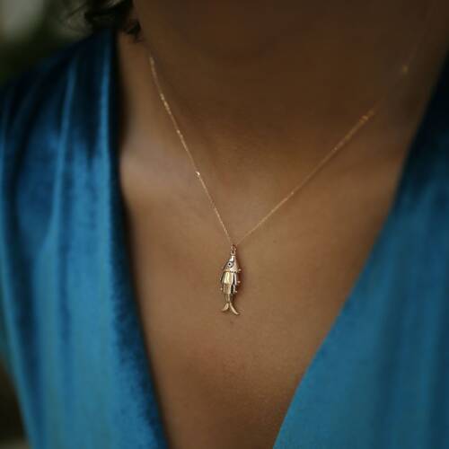 By Golden House - Balık Kolye