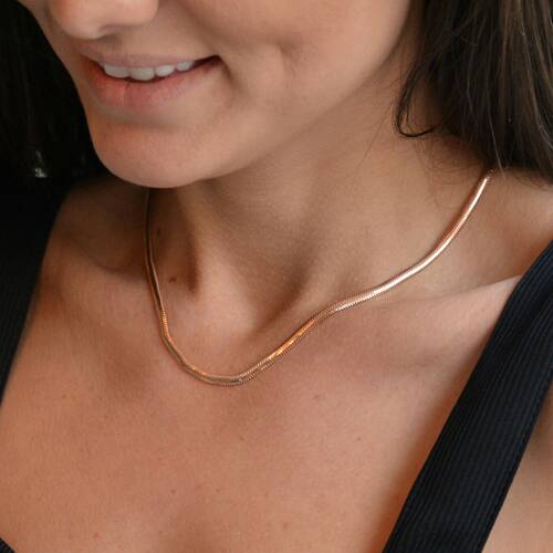 By Golden House - Balık Sırtı Kolye (1)