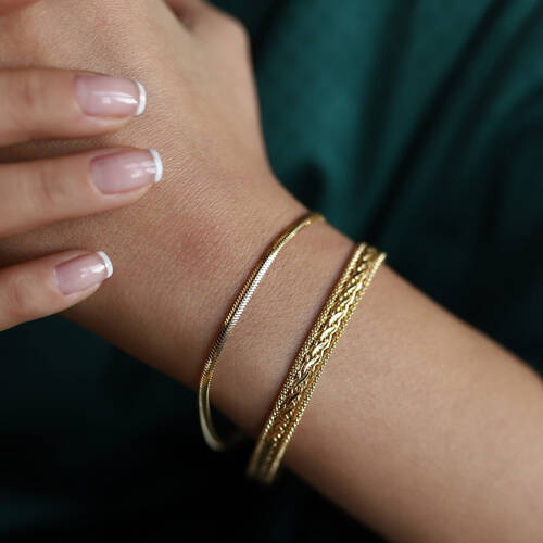 By Golden House - Balık Sırtı ve Hasır Örgü Kombin