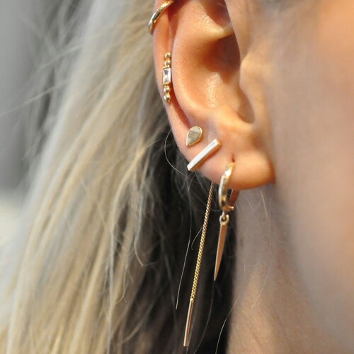 By Golden House - Beşli Kombin Küpe