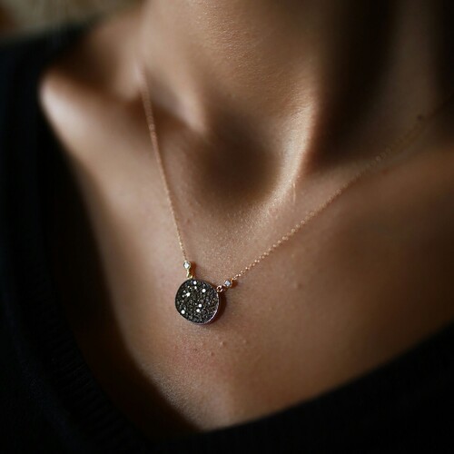 By Golden House - Brown Pırlanta Kolye