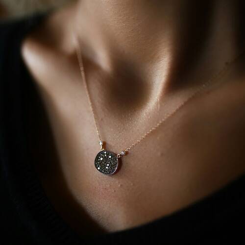 By Golden House - Brown Pırlanta Kolye