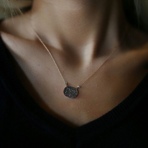 By Golden House - Brown Pırlanta Kolye (1)