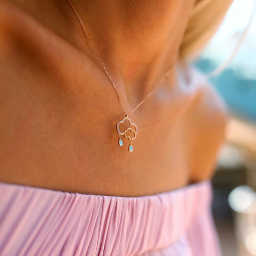 By Golden House - Bulut ve Yavrusu Kolye (1)