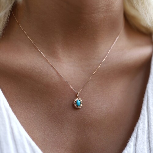 By Golden House - Burgu Firuze Kolye