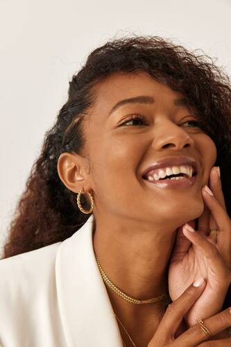 By Golden House - Burgu Halka Küpe (1)