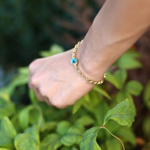 By Golden House - Cam Göz Bileklik (1)