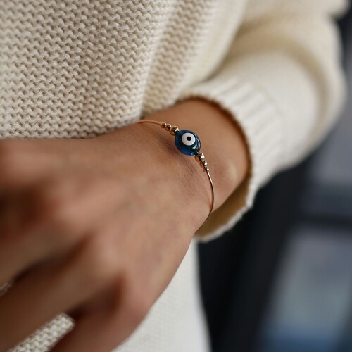 By Golden House - Cam Göz Bilezik