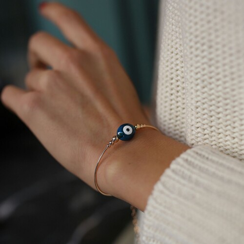 By Golden House - Cam Göz Bilezik (1)