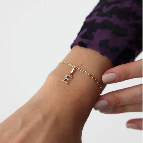 By Golden House - Charm Harf Bileklik By Golden House - Charm Harf Bileklik