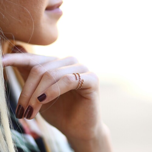 By Golden House - Çift Burgulu Yüzük (1) By Golden House - Çift Burgulu Yüzük (1)