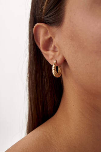 By Golden House - Dama Halka Küpe (1)