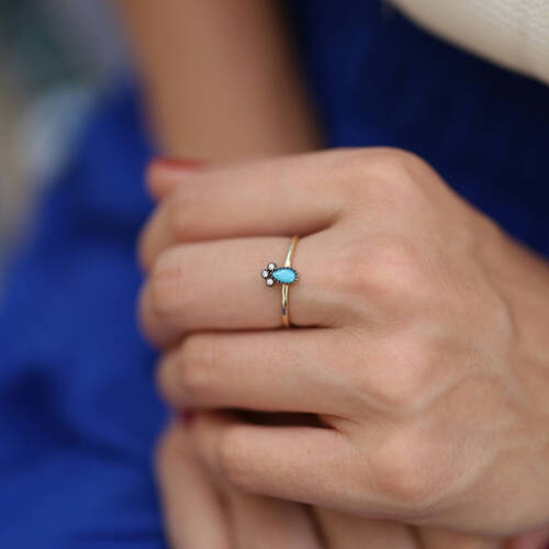 By Golden House - Damla Firuze Yüzük