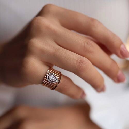 By Golden House - Damla Kafes Pırlanta Yüzük