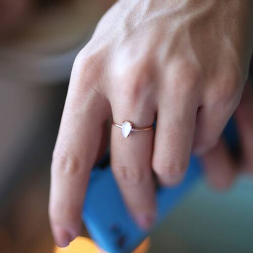 By Golden House - Damla Kaplan Gözü Taş Yüzük (1)