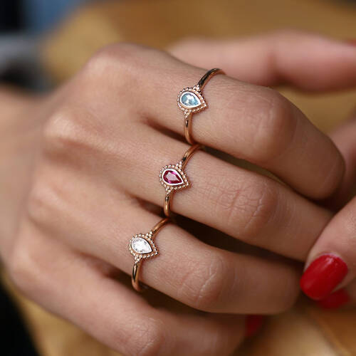 By Golden House - Damla Kraponya Yüzük (1) By Golden House - Damla Kraponya Yüzük (1)