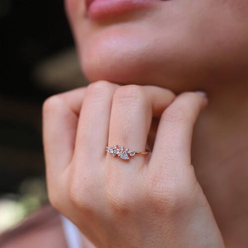 By Golden House - Damla Mix Pırlanta Yüzük (1)