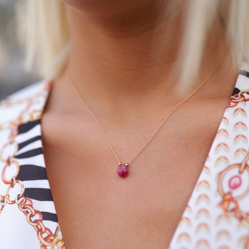 By Golden House - Damla Yakut Kolye